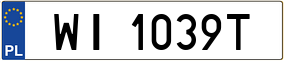 Truck License Plate